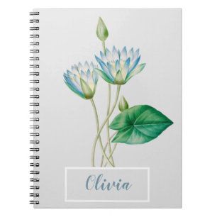 Vintage Egyptian Lotus Flower Notebook