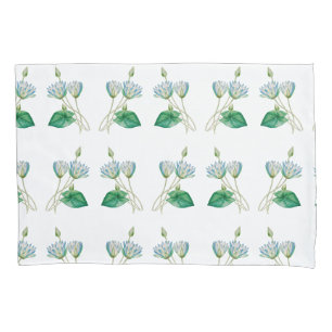 Vintage Egyptian Lotus Flower Pillowcase