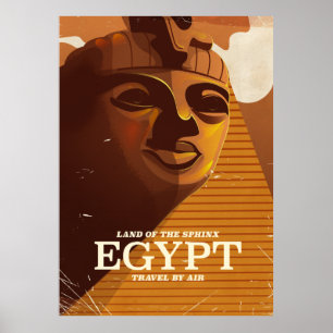 Vintage Egyptian vacation poster