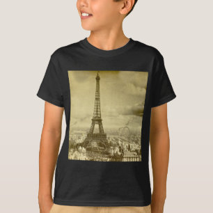 Vintage Eifel Tower Paris France  1889 T-Shirt