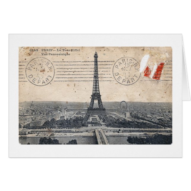 Vintage Eiffel Tower (Front Horizontal)
