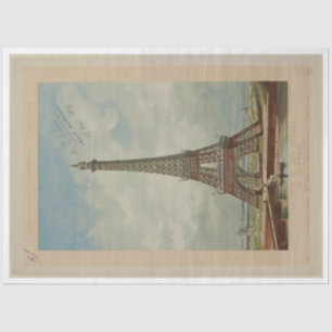 Vintage Eiffel Tower Ephemera Decoupage Tissue Paper