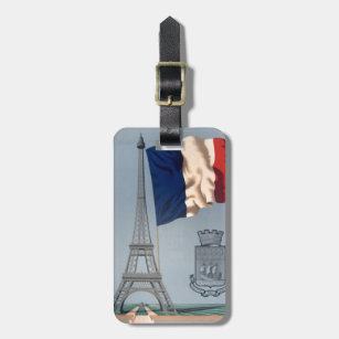 Vintage Eiffel Tower Luggage Tags