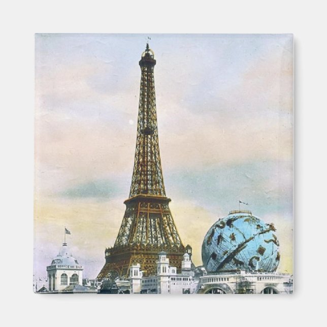 Vintage Eiffel Tower Magnet (Front)