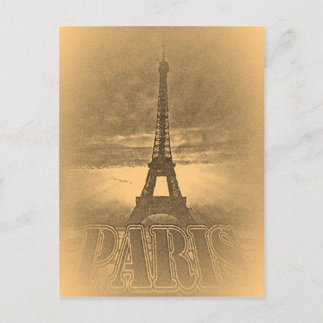 Vintage Eiffel Tower Paris #1 - Postcards (Front)