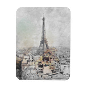 Vintage Eiffel Tower Paris Magnet – France Travel 