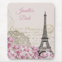 Vintage Eiffel Tower Paris Postcard