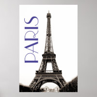 Vintage Eiffel Tower Paris Travel