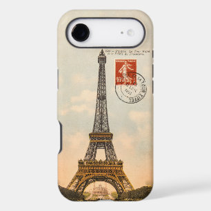 Vintage Eiffel Tower Postcard