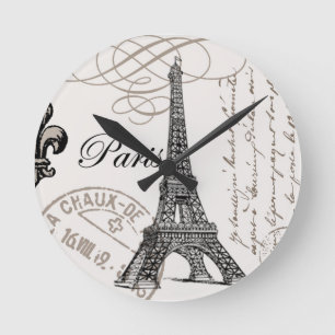 Vintage Eiffel Tower...wall clock