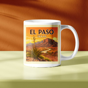Vintage El Paso Texas Coffee Mug