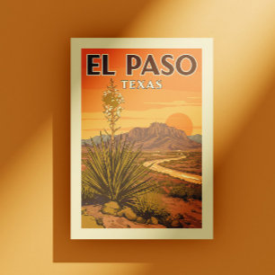 Vintage El Paso Texas Postcard