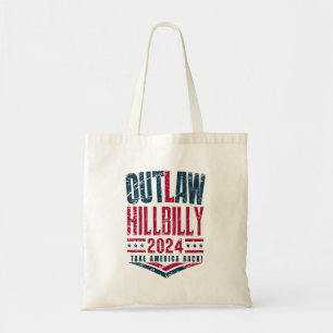 Vintage Elections Outlaw Hillbilly US Flag Tote Bag
