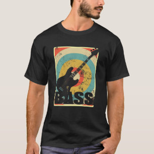 Vintage Electric Bass Guitar T Shirt Guitar Gift f