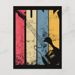 Vintage Electric Guitar Funk Music lover gifts Enclosure Card