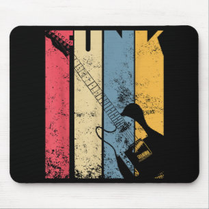 Vintage Electric Guitar Funk Music lover gifts Mouse Pad