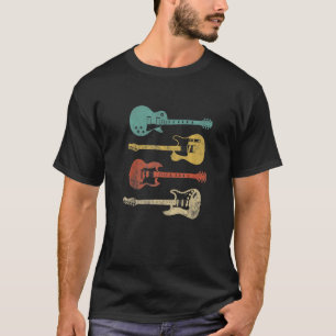 Vintage Electric Guitars Distressed Men Women Kid T-Shirt