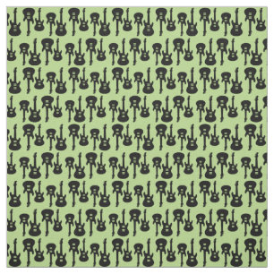 Vintage Electric Guitars Music Art CUSTOM BG COLOR Fabric