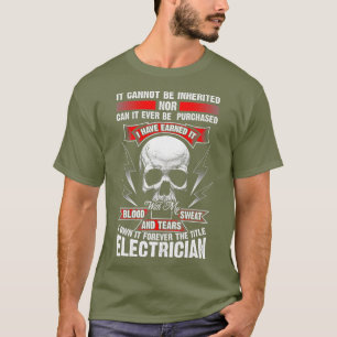 Vintage Electrician Gift  Funny Profession Pride T-Shirt