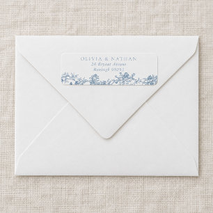 Vintage Elegance: Classic Wedding Return Address Label