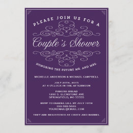 Vintage Elegance | Couple's Shower Invitation