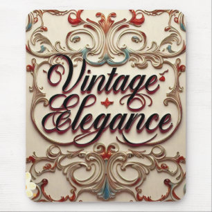 "Vintage Elegance Redefined" Mouse Pad