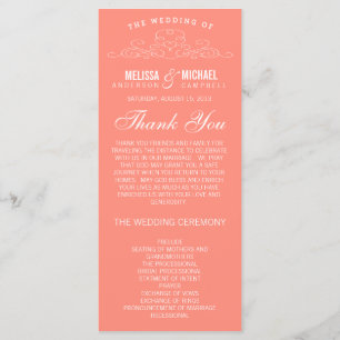 VINTAGE ELEGANCE WEDDING PROGRAM