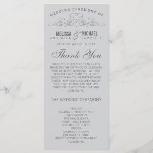 VINTAGE ELEGANCE   WEDDING PROGRAM