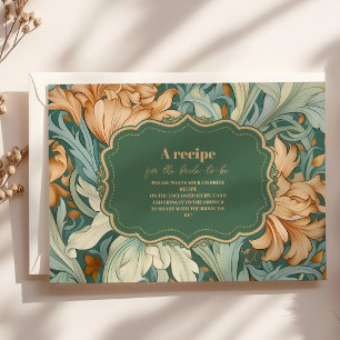 Vintage Elegance William Morris Floral Bridal Enclosure Card