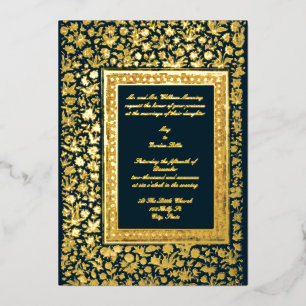 Vintage Elegant 19th Century Gold Floral Wedding