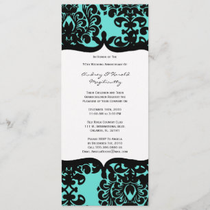 Vintage Elegant Anniversary Party Invitation