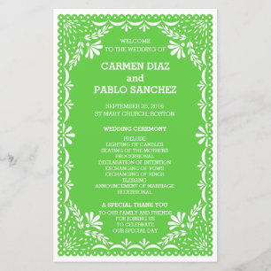 Vintage Elegant Art Deco Gold Wedding Program