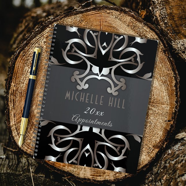 Vintage Elegant Bronze Baroque Appointment Book Planner (Creator Uploaded)