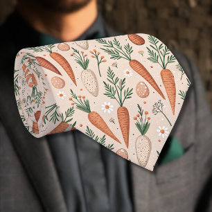 Vintage Elegant Carrots with Blossoms and Tiny Egg Tie