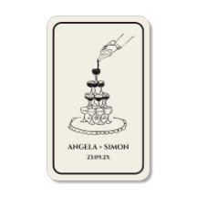 Vintage Elegant Champagne Tower Sketch
