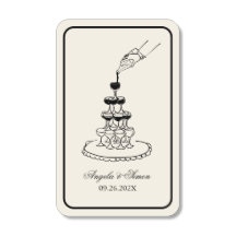 Vintage Elegant Champagne Tower Sketch