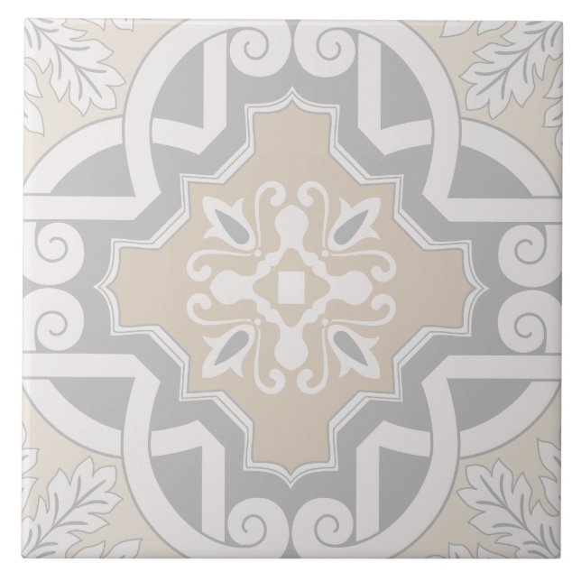 Vintage Elegant Damask Tile Pattern (Front)