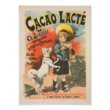 Vintage Elegant French Cacao Lacté Photo Print