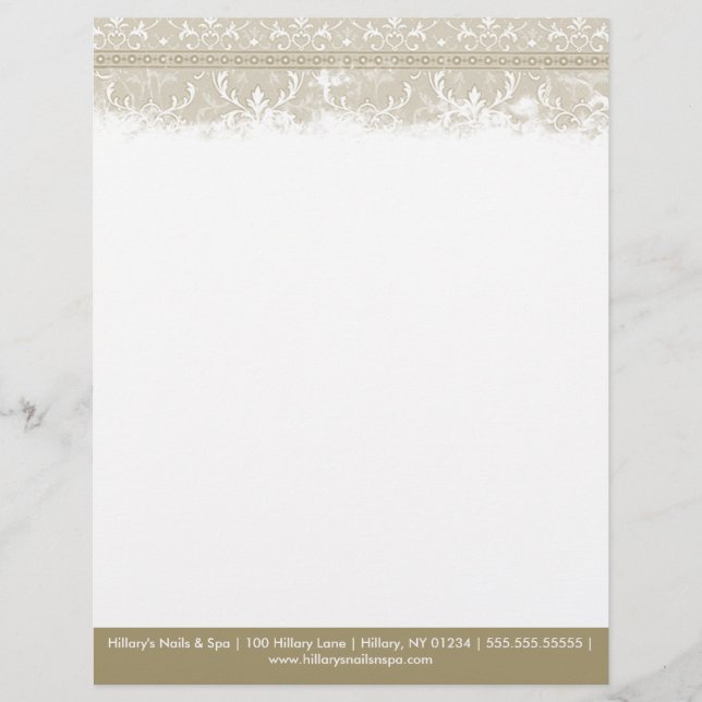 Vintage Elegant Letterhead (Front)
