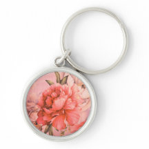 Vintage Elegant Miniature Flower Painting Heart