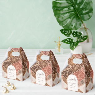 Vintage Elegant Nikkah Islamic Wedding Thank you Favour Box