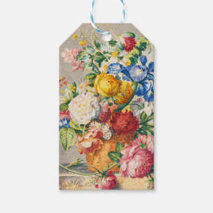 Vintage Elegant Pastel Floral Botanical Wall Art Gift Tags
