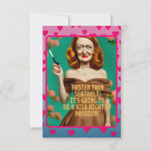 Vintage Elegant Script   Pretty Woman Funny Quote Card