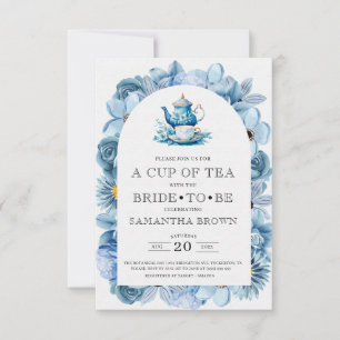 Vintage Elegant Tea Party Bridal Shower Invitation