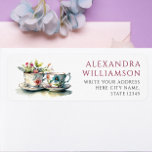 Vintage Elegant Watercolor Teacup Name And Address Return Address Label<br><div class="desc">Step into an era of refined charm with our Vintage Elegant Watercolor Teacup Name and Address Label Sticker. Crafted with delicate watercolor strokes, it breathes life into a classic teacup motif, evoking nostalgia and grace. Its timeless elegance is perfect for adding sophistication to bridal showers or any event correspondence. Personalise...</div>