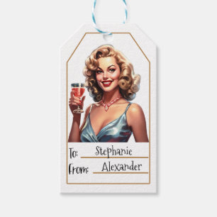 Vintage Elegant Woman (5) Gift Tags