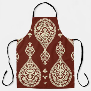 Vintage elements on a dark background apron