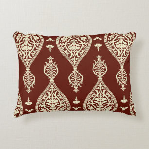 Vintage elements on a dark background decorative cushion