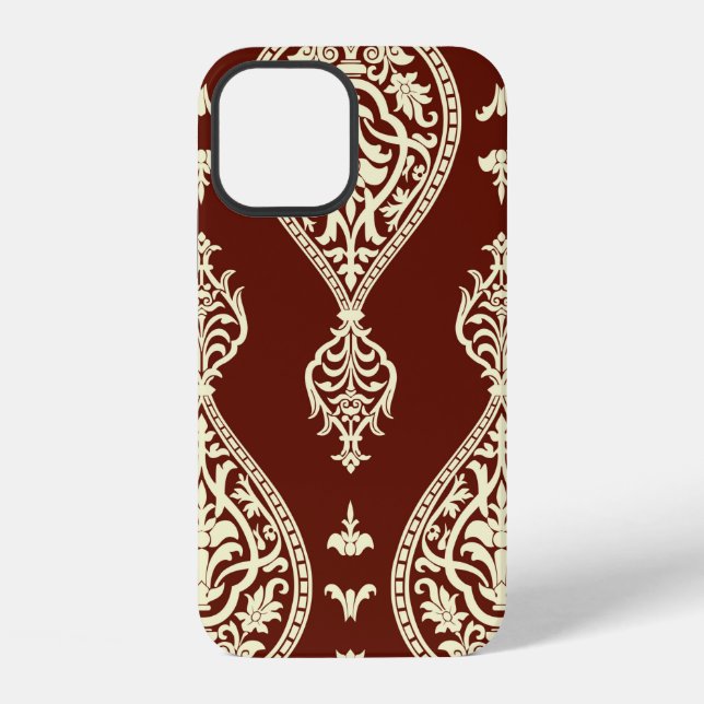 Vintage elements on a dark background iPhone case (Back)