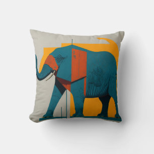 vintage elephant 3 cushion